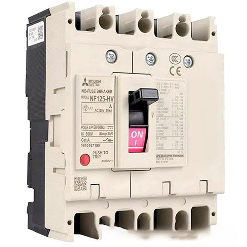 MCCB MITSUBISHI 4P 16A 50kA ( NF125-HV )